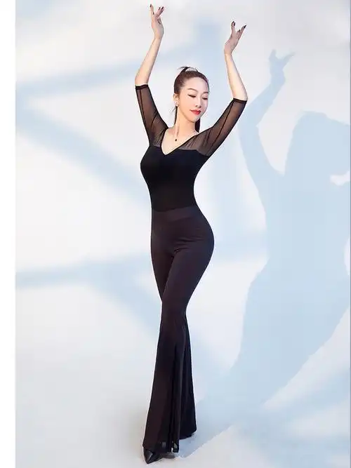 舞姿翼形体训练服装套装舞蹈莫代尔女子学院优雅现代舞服装