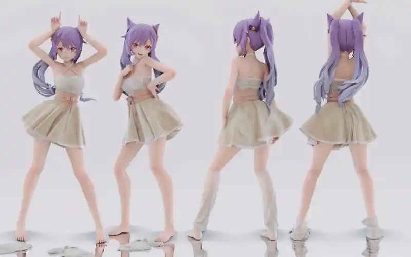 活动作品原神刻晴脱袜袜