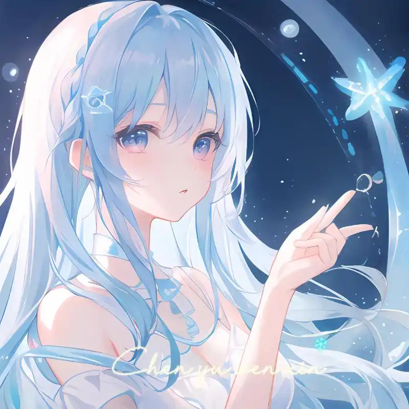 好看的蓝系简约情头03闺蜜头 征途所在是星辰大海95