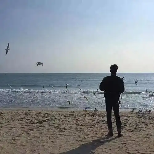 男生头像个性又帅气的不露脸背影头像落日风景头像