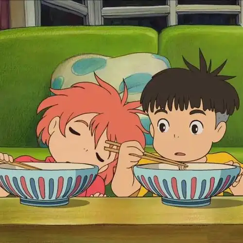 可爱头像  #悬崖上的金鱼姬  #波妞喜欢宗介  #情侣头像