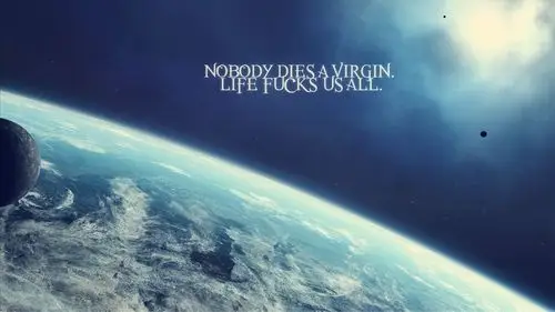 电脑壁纸 霸气 文字句子 英语 哲理 life fucks us all.