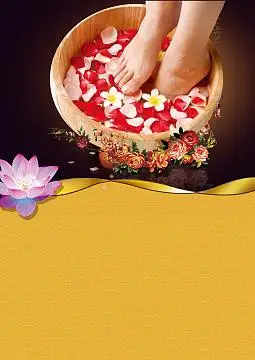 足疗会馆海报背景素材