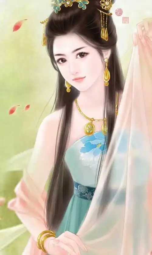 唯美手绘古装卡通美女图片,卡通画人物美少女手绘古装(手绘古装美女)