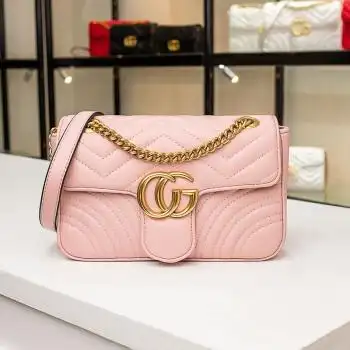 酷奇袋鼠高级质感cg链条包包女包新款洋气百搭大气网红粉色大号