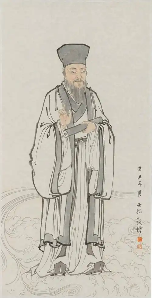 何士扬《王阳明像》何士扬《归去来兮》何士扬《心音》何士扬《张天师