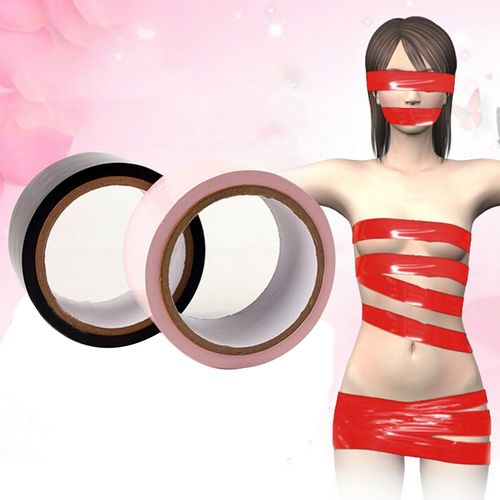 1roll pvc duct tape elastic sticky bondage binding tape tied