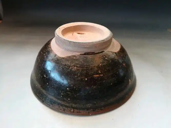 元代吉州窑窑变黑釉大碗 - 历代陶器瓷器 - 古泉社区