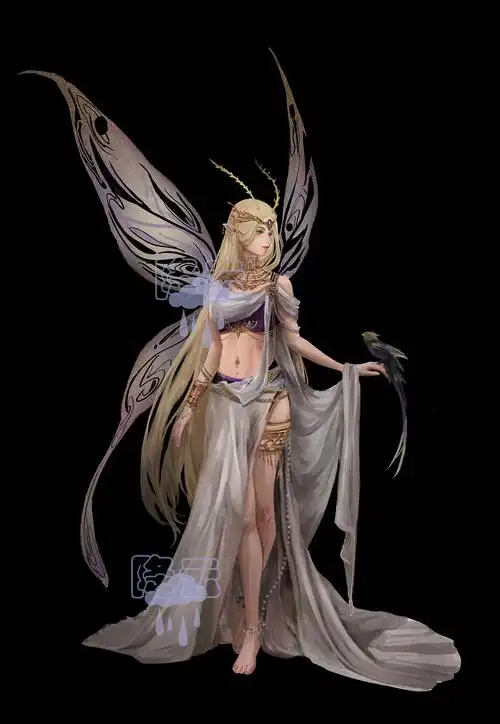 精灵立绘|插画|游戏原画|隔山吹夜风_原创作品-站酷zcool