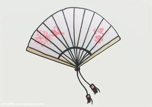 古代的扇子怎么画