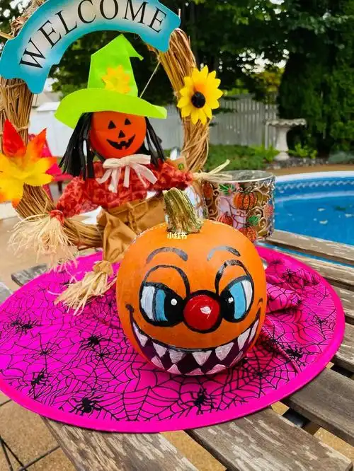 和我一起画南瓜 儿童创意美术 手绘_创意美术_儿童画_绘画_手工制作