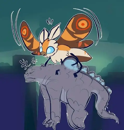 哥斯拉2卡通版基多拉完成碾压网友哥总被美食耽误