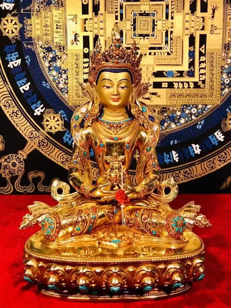 18:【收藏级传世孤品】《长寿佛》尼泊尔释迦族大师(底 - 抖音