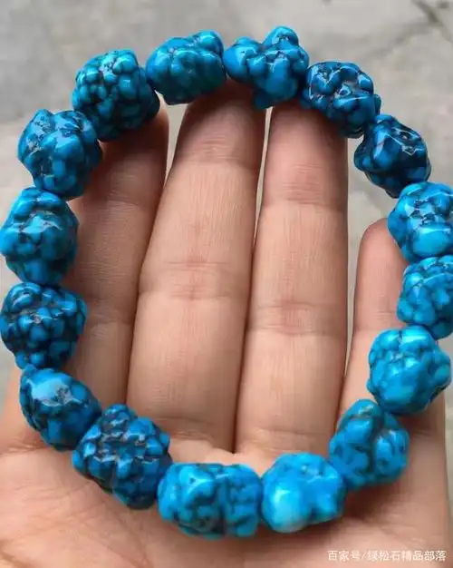 顶级绿松石的美:详解玉化料松石!