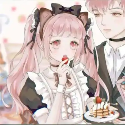 cp情侣头像一人一半动漫