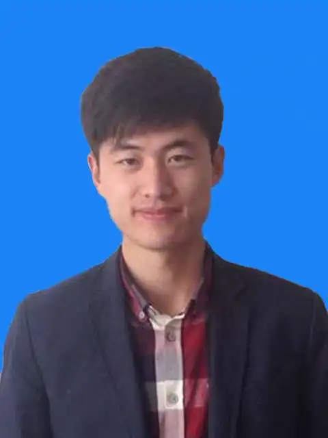 帮我把第二张ps成第一张这样的蓝底证件照.