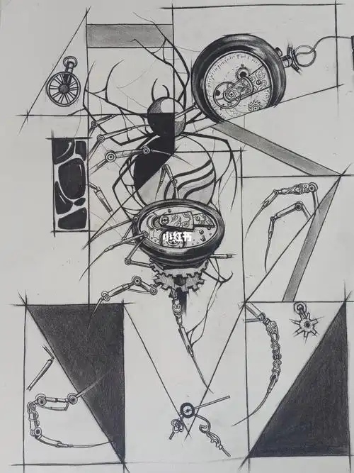 设计素描分解重构练习