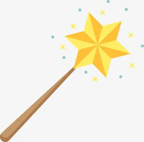金色卡通魔法棒仙女棒