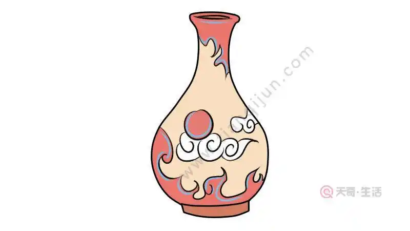 卡通简笔画花瓶