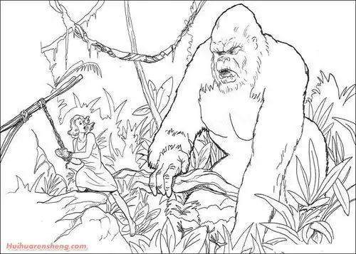 儿童简笔画金刚