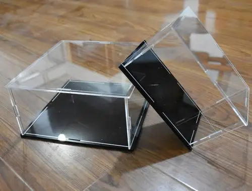 亚克力防尘盒子展示盒透明手办展示盒积木玩具公仔车模型组装定制