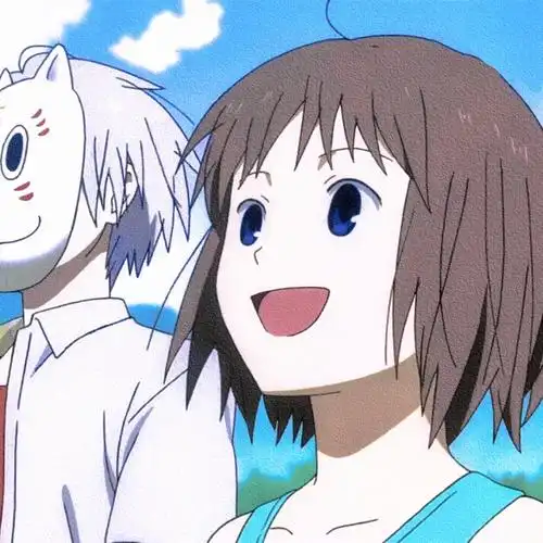 早上好哇～第三十天啦#萤火之森情侣头像#萤火之森#优质动漫情侣头像