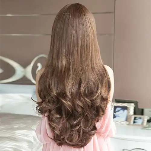 正品假发女长卷发大波浪大卷烫发长发头套光头逼真仿真时尚全头假