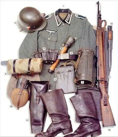 让人佩服的二战德军单兵全套装备「组图」