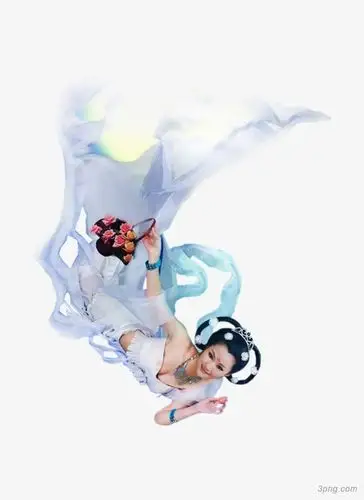 手执花篮的飞天仙子