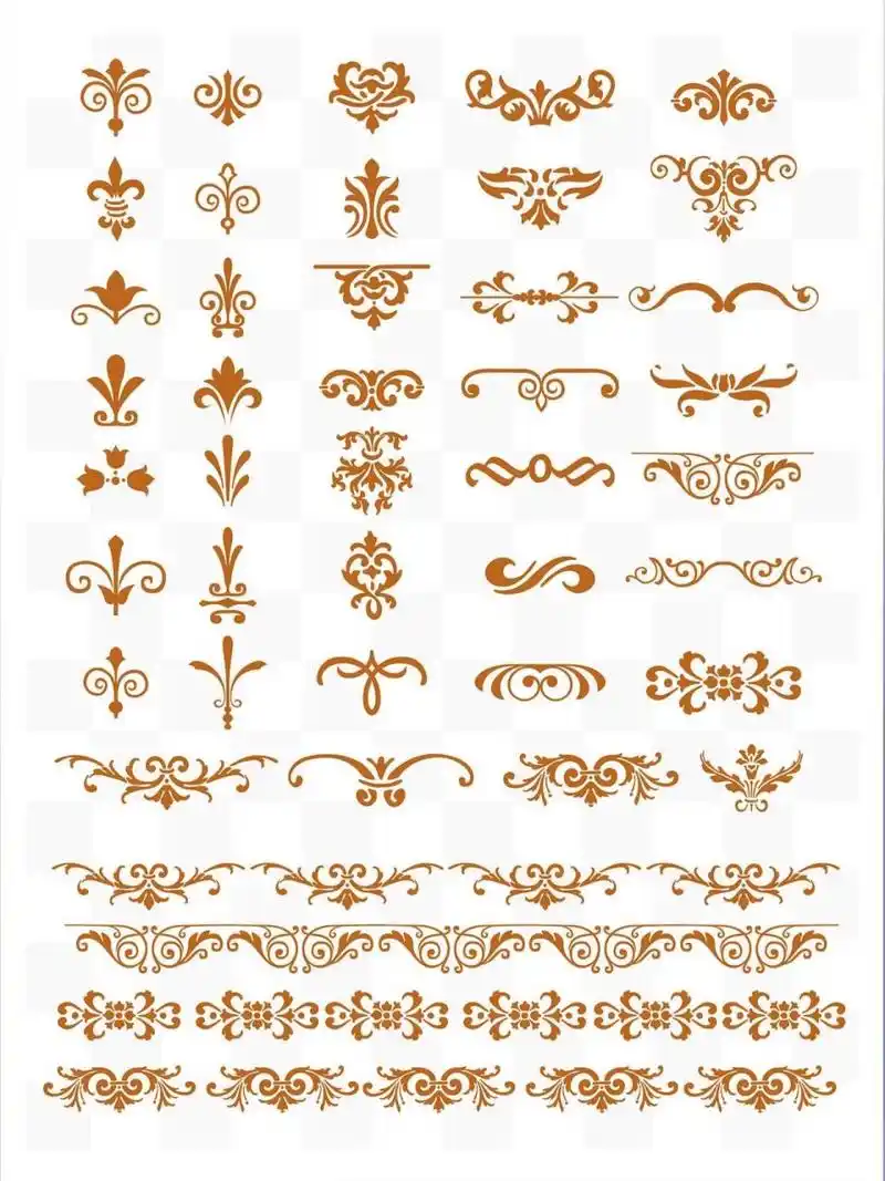 欧式复古花朵|精致点状花纹图案素材 抽象的点状花朵可以用作独立的装