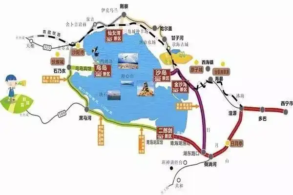 青海湖海拨3260米,总面积4340平方公里,环湖周长360多公里,蓄水量778