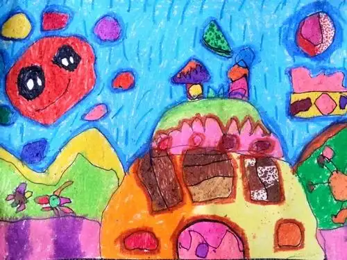 蛋糕房/少儿绘画作品/儿童画/网络美术馆_中国少儿美术教育网
