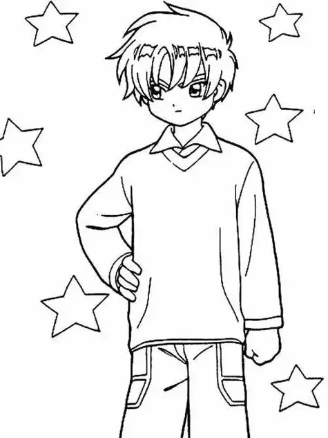 男生全身帅气的动漫人物简笔画图片人物简笔画男生全身青年女简笔画