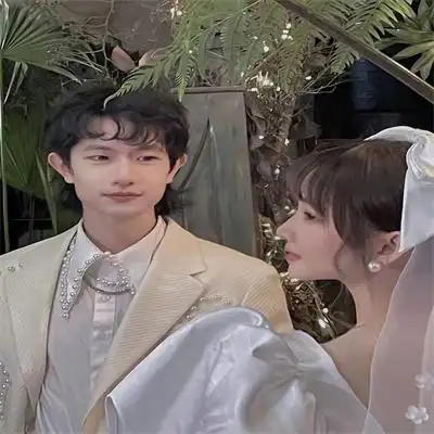情侣头像婚纱系列一对真人 婚纱照情头图片