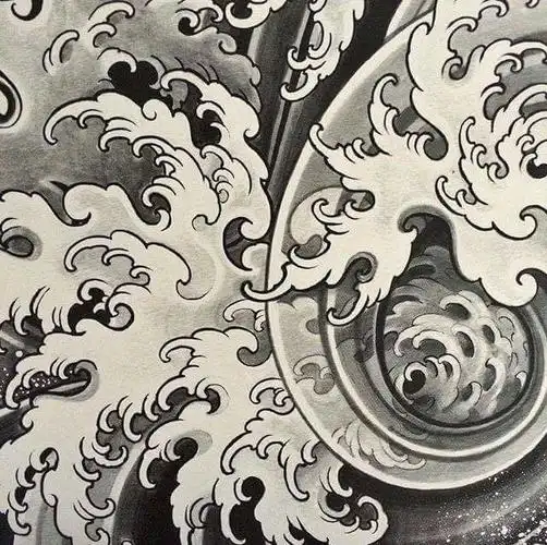 ia-日式传统素材 浪花