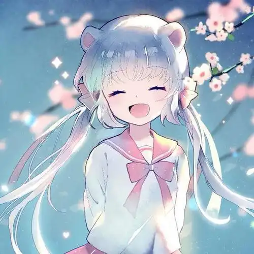 闺头 动漫少女黑白头像 简约风 甜甜圈和少女 可爱女生头像 动漫女生