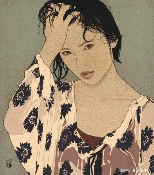 幽怨的女人——日本画家池永康晟女性绘画作品欣赏