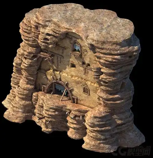 戈壁土墙,沙漠建筑,沙漠土墙