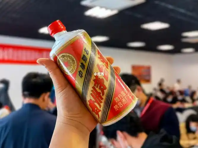 手里拿一瓶年纪比自己还要大的茅台爷回青