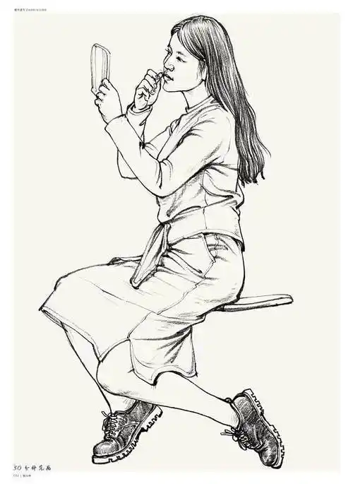 2018建华速写第四季人物速写基础入门教材局部五官站坐蹲大动态单人