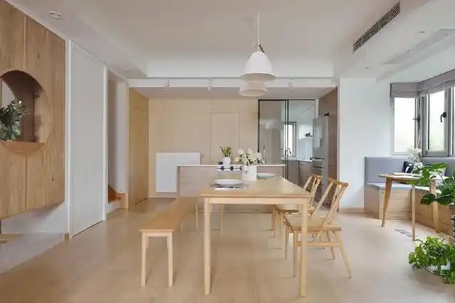 120平米日式风格装修 全屋采用原木色系 温馨感充满了整屋