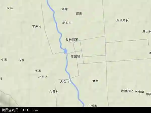 枣园镇地形地图