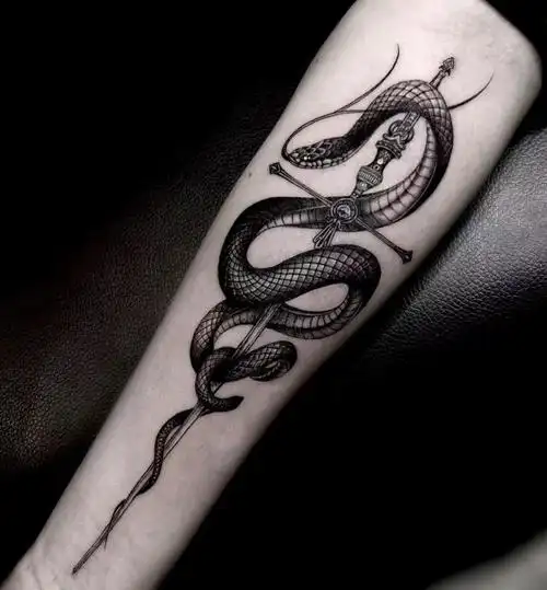 帅到爆炸的纹身图案——蛇插图5