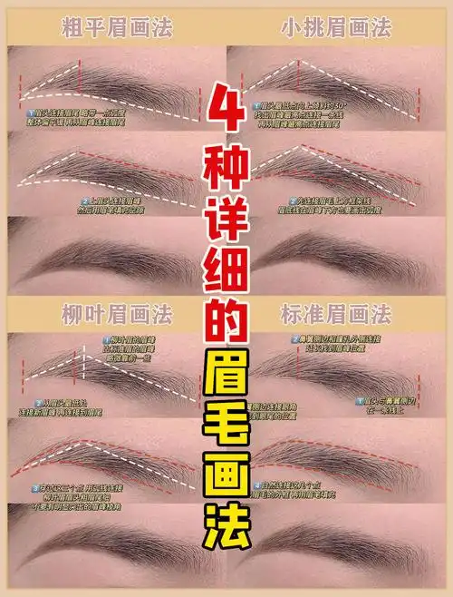 4种超详细的眉毛画法解决不会画眉的难题