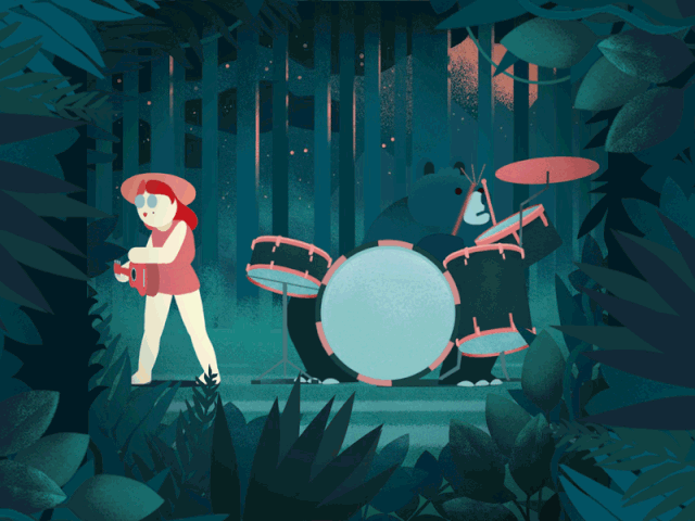 春天来啦无限循环的清新可爱小动画你一定会喜欢