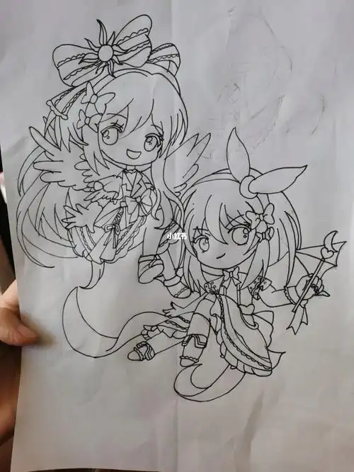 双子座动漫线稿