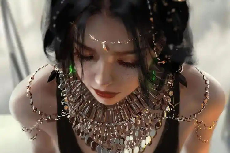 鬼刀风铃公主唯美背影壁纸高清电脑桌面图片4k蒂法最终幻想3d动漫电脑