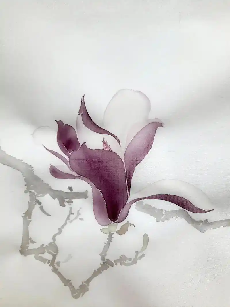 玉兰花写生#抖音图文来了 #没骨画  #国画  - 抖音