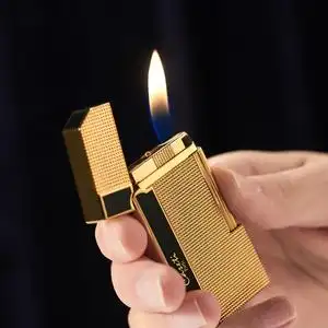 法国卡沙帝打火机火石气体明火充气金属面复古个性创意定制刻字