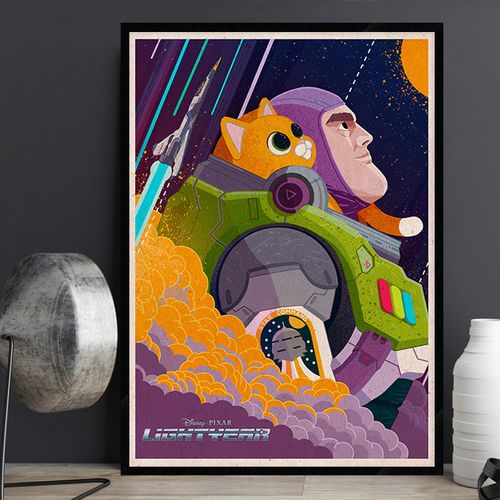 玩具总动员 光年正传 经典电影海报装饰画动画卡通儿童房床头挂画